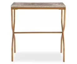 Global Designs Gold Geometric Capiz Mosaic Fish Pattern Accent Table 9 Global Designs Gold Geometric Capiz Mosaic Fish Pattern Accent Table -COSCO Store 810543217 3