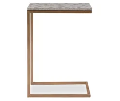 Global Designs Gold Geometric Capiz Mosaic Fish Pattern C Accent Table 11 Global Designs Gold Geometric Capiz Mosaic Fish Pattern C Accent Table -COSCO Store 810543218 5