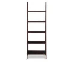 Boston Espresso 5-Shelf Wooden Ladder Bookcase -COSCO Store 810543223 3