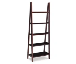 Boston Espresso 5-Shelf Wooden Ladder Bookcase -COSCO Store 810543223 4