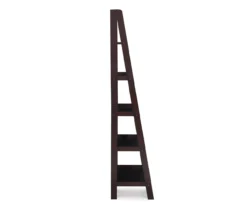 Boston Espresso 5-Shelf Wooden Ladder Bookcase -COSCO Store 810543223 A0 2