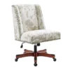 Austin Brown Linen Cow Print Office Chair -COSCO Store 810543224 A0 1