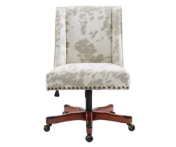 Austin Brown Linen Cow Print Office Chair 17 Austin Brown Linen Cow Print Office Chair -COSCO Store 810543224 A0 2
