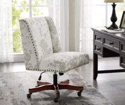 Austin Brown Linen Cow Print Office Chair 14 Austin Brown Linen Cow Print Office Chair -COSCO Store 810543224 A0 8