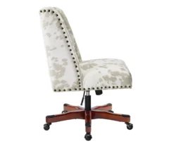 Austin Brown Linen Cow Print Office Chair 18 Austin Brown Linen Cow Print Office Chair -COSCO Store 810543224 A2 3