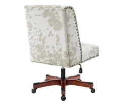 Austin Brown Linen Cow Print Office Chair 19 Austin Brown Linen Cow Print Office Chair -COSCO Store 810543224 A4 4