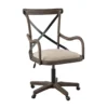 Radley Cafe Gray Wash X-Back Swivel Office Chair 2 Radley Cafe Gray Wash X-Back Swivel Office Chair -COSCO Store 810543227 1