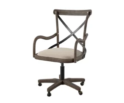 Radley Cafe Gray Wash X-Back Swivel Office Chair -COSCO Store 810543227 4
