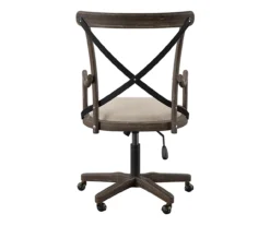 Radley Cafe Gray Wash X-Back Swivel Office Chair -COSCO Store 810543227 5