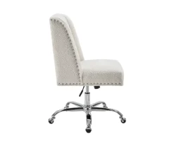 Comfort Home Warm White Sherpa Chair -COSCO Store 810543232 5
