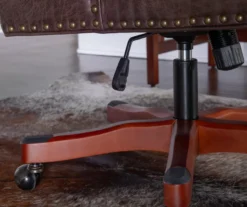 Austin Dark Walnut Upholstered Office Chair -COSCO Store 810543233 A8 8