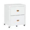 Kari White 2-Drawer Rolling Filing Cabinet -COSCO Store 810543247 1