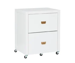 Kari White 2-Drawer Rolling Filing Cabinet