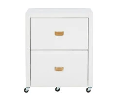 Kari White 2-Drawer Rolling Filing Cabinet -COSCO Store 810543247 3