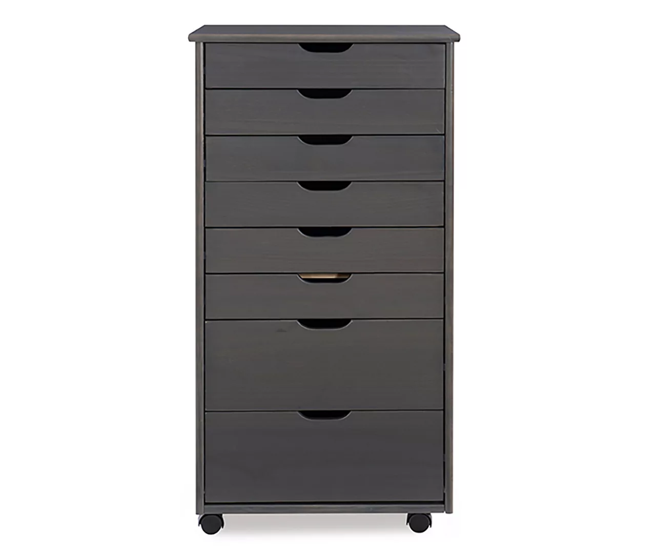 Craft Mate Gray Wood 8-Drawer Rolling Storage Cart 5 Craft Mate Gray Wood 8-Drawer Rolling Storage Cart - Image 3