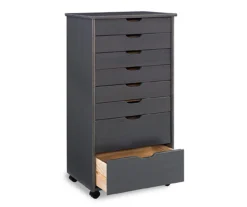 Craft Mate Gray Wood 8-Drawer Rolling Storage Cart 11 Craft Mate Gray Wood 8-Drawer Rolling Storage Cart -COSCO Store 810543293 5