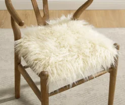 Emmitt Gray & Brown Faux Fur Wishbone Chair 16 Emmitt Gray & Brown Faux Fur Wishbone Chair -COSCO Store 810543298 A0 10