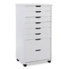Craft Mate White Wood 8-Drawer Rolling Storage Cart -COSCO Store 810543299 1