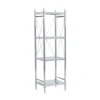Hawkins Chrome & Glass 4-Tier Shelf 2 Hawkins Chrome & Glass 4-Tier Shelf -COSCO Store 810543325 1