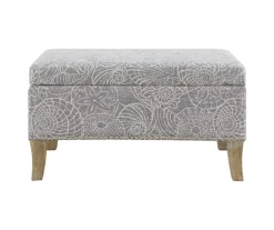 Lisa Seashell Storage Ottoman -COSCO Store 810543334 3