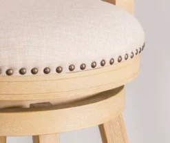 Graham Light Gray Padded Swivel Counter Stool -COSCO Store 810543337 B8