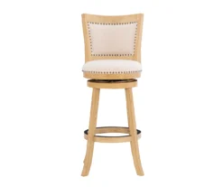 Graham Light Gray Padded Swivel Bar Stool 9 Graham Light Gray Padded Swivel Bar Stool -COSCO Store 810543338 A0 2