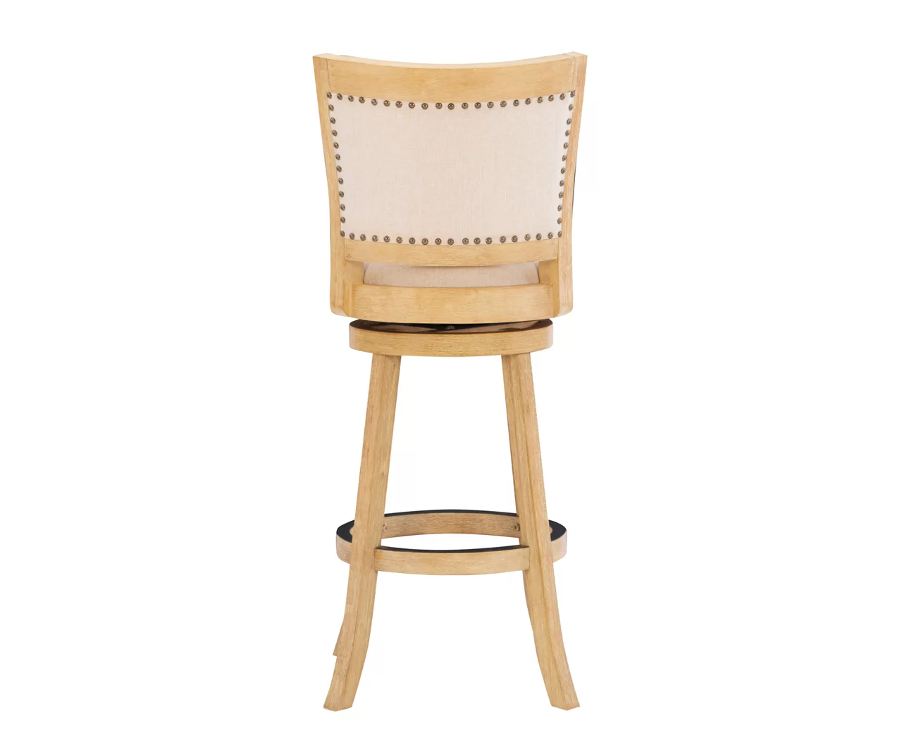 Graham Light Gray Padded Swivel Bar Stool 7 Graham Light Gray Padded Swivel Bar Stool - Image 5