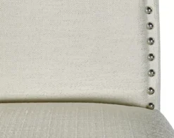 Blaire White Glitz Nailhead Bar Stool -COSCO Store 810543340 4