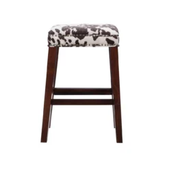 Baldwin Brown Cow Print Nailhead Bar Stool -COSCO Store 810543359 4