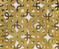 Asher Gold 2-Piece Pierced Metal Nesting Table Set -COSCO Store 810543376 A8 4