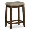 Brooke Natural & Dark Brown Backless Padded Counter Stool 2 Brooke Natural & Dark Brown Backless Padded Counter Stool -COSCO Store 810543416 1
