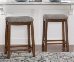 Brooke 26" Backless Nailhead Counter Stool 18 Brooke 26" Backless Nailhead Counter Stool -COSCO Store 810543417 2