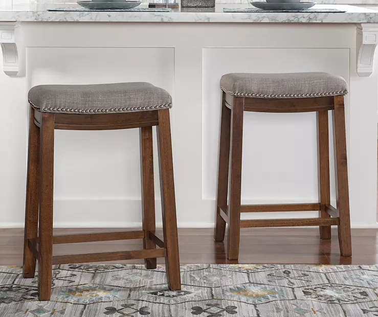 Brooke 26" Backless Nailhead Counter Stool 9 Brooke 26" Backless Nailhead Counter Stool - Image 7