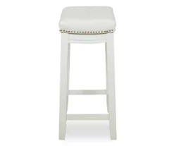 32" Brooke White Backless Counter Stool -COSCO Store 810543420 4