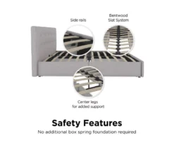 Atwater Living DHP Ryder Linen Upholstered Bed With Storage -COSCO Store 810543649 2