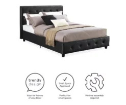 DHP Dana Faux Leather Upholstered Queen Bed -COSCO Store 810543735 1