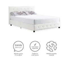 DHP Dana Faux Leather Upholstered Queen Bed -COSCO Store 810543736 1