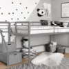 DHP Kaden Gray Junior Twin Loft Bed With Storage Steps -COSCO Store 810543776 6