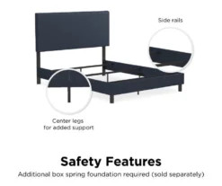 Atwater Living DHP Jazmine Linen Upholstered Queen Bed -COSCO Store 810543815 2