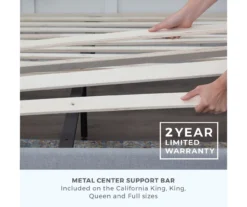 Isabelle Stone Upholstered Twin Wingback Bed -COSCO Store 810547604 810547608 810547627 810547612 7