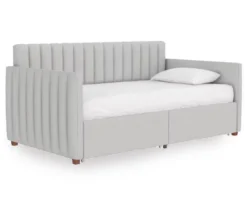 Brittany Gray Linen Upholstered Twin Storage Daybed 12 Brittany Gray Linen Upholstered Twin Storage Daybed -COSCO Store 810548783 5