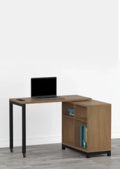 Real Living Seven Hills Metal & Melamine 4-Cube Pivot Desk With USB Charging -COSCO Store 810561090 11