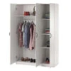 Ivory Oak 3-Door Storage Wardrobe -COSCO Store 810561398 4