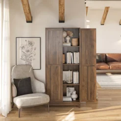 Seven Hills Columbia Walnut 2-Door Storage Cabinet -COSCO Store 810563167 51