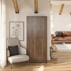 Seven Hills Columbia Walnut 2-Door Storage Cabinet -COSCO Store 810563167 61