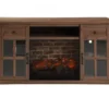 54" Walnut Glass Door Electric Fireplace Console 1 54" Walnut Glass Door Electric Fireplace Console -COSCO Store 810571210