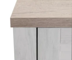 54" 2-Tone Shutter Door Electric Fireplace Console -COSCO Store 810571321 2