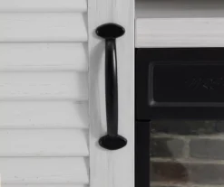 54" 2-Tone Shutter Door Electric Fireplace Console -COSCO Store 810571321 3