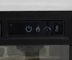 54" 2-Tone Shutter Door Electric Fireplace Console -COSCO Store 810571321 4