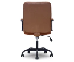 Camel Brown Vegan Leather Office Chair -COSCO Store 810583520 A2 1